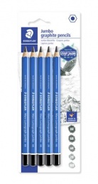 Grafitceruza készlet, jumbo, hatszögletű, STAEDTLER " Mars Lumograph Jumbo 100J", 5 különböző keménység